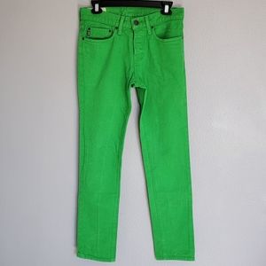 Abercrombie Fitch A&F Skinny Green Jeans/ Size  28x30.